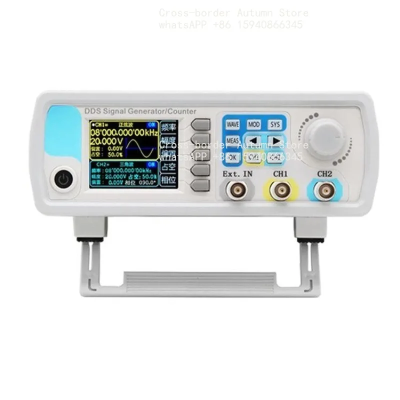 Digital Dual Channel DDS Function Arbitrary Waveform Signal Generator Frequency Counter Replace JDS6600
