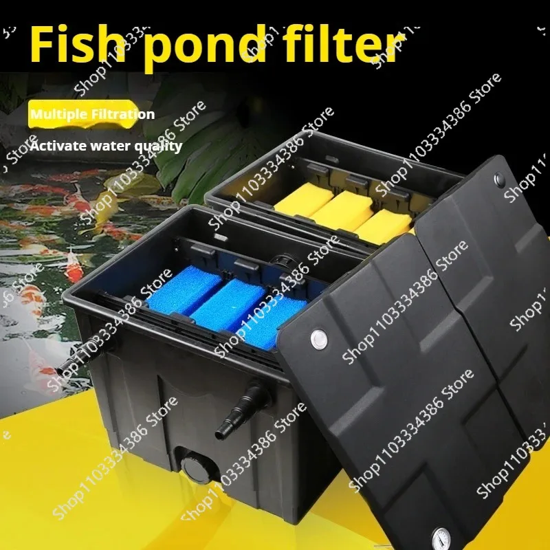 Pond Filter Box Filtration Sponge Aquarium Fish Tank Water Garden Filter