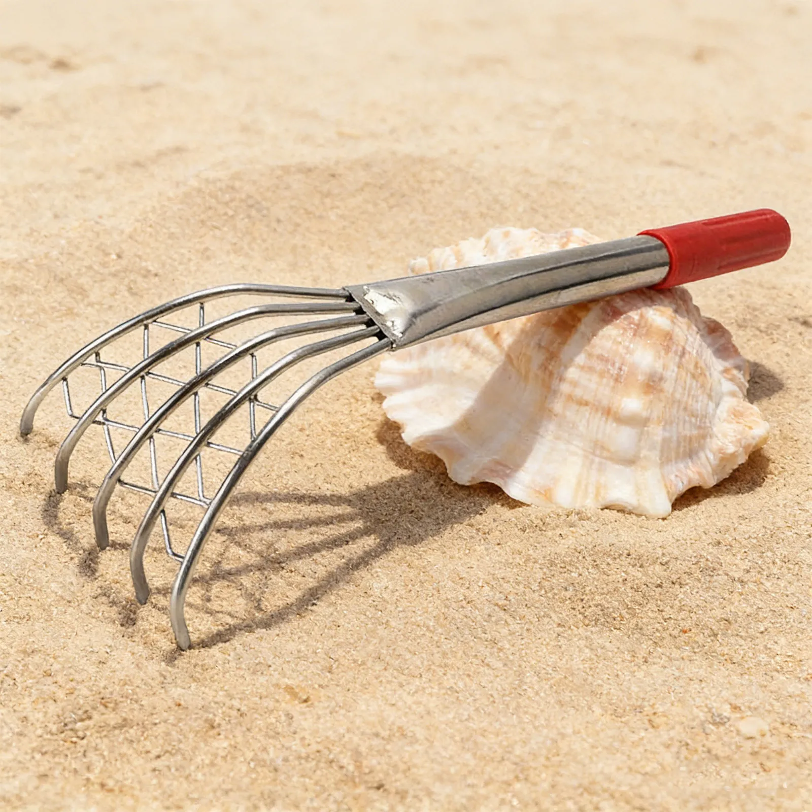 

2pcs Stainless Steel Clam Rake 15.8x4.9x2.8in - Claw Hand Tool for Seafood Harvesting Clams Oysters and Shellfish on Beach
