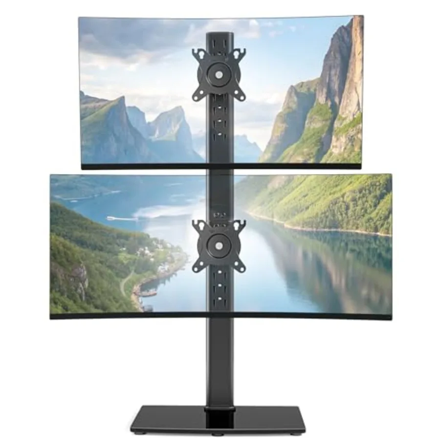 

Вертикальная подставка для двух мониторов (17-34 дюйма), крепление для мониторов в стопке, выдерживает до 15 кг на кронштейн, настольный держатель для экранов