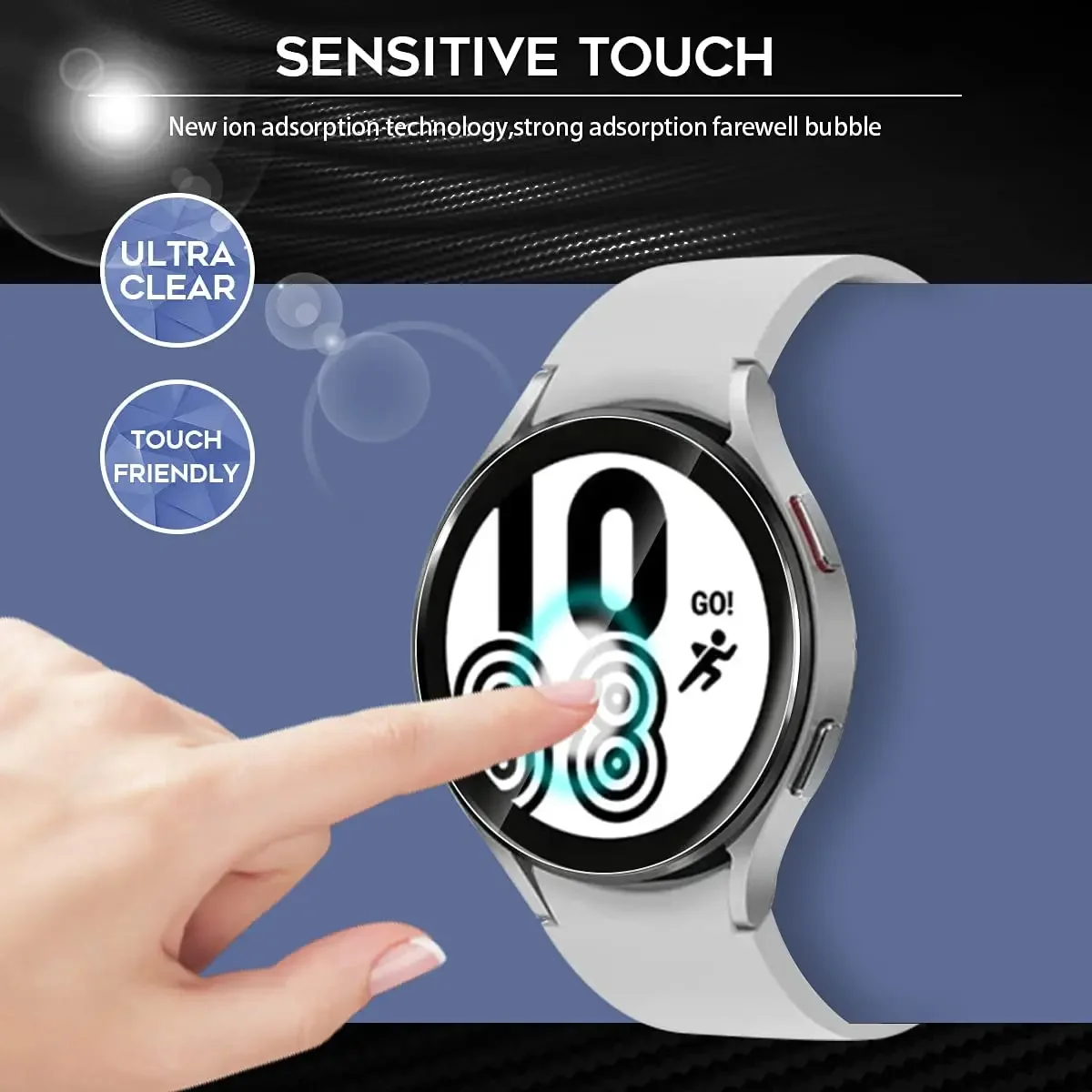 Tempered Glass for Samsung Galaxy Watch 5 4 40mm 44mm Screen Protector Anti-Scratch for Galaxy Watch 5 Pro 45mm Accessories