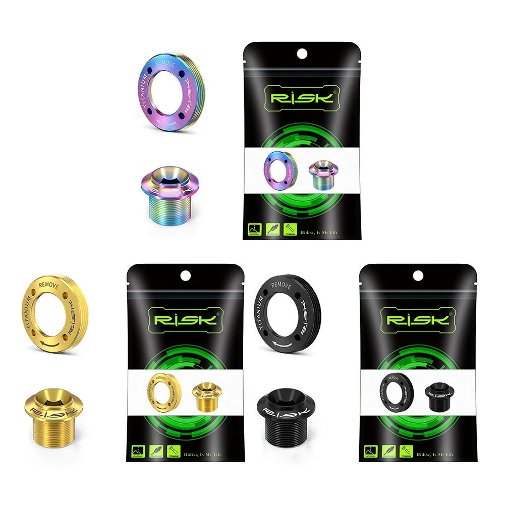 

Болт-фиксатор из титанового сплава для шатунов велосипеда с заглушкой, крепежный винт для шатунов, аксессуар для велоспорта