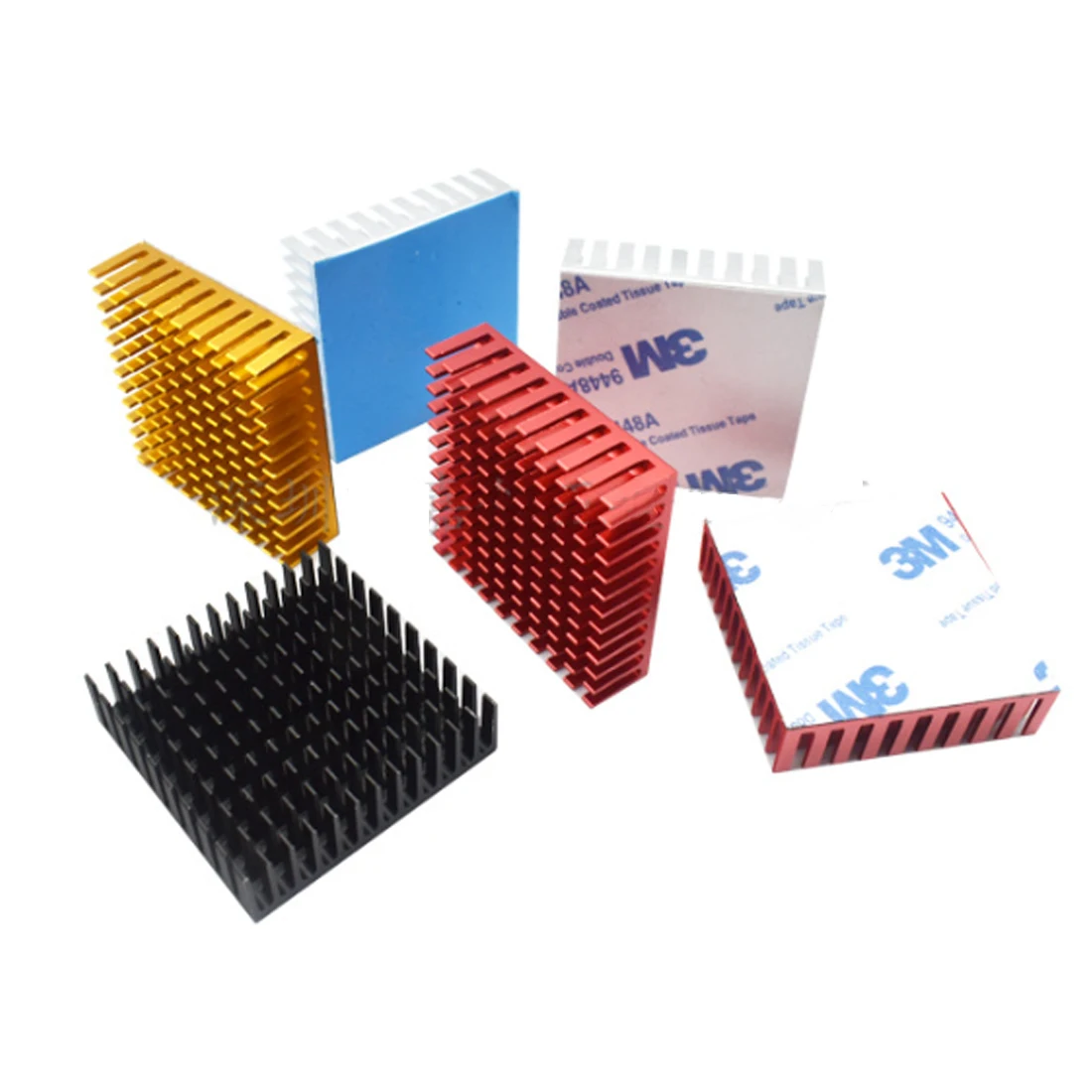 1 szt. Aluminiowy Radiator/Chłodnica/Blok Chłodzący do CPU LED Power 40*40*11mm