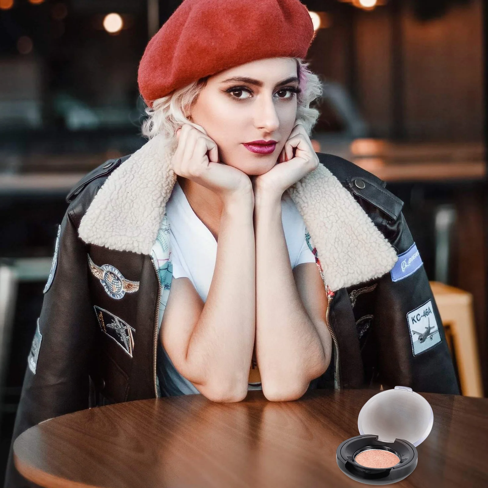 

8pcs Eyeshadow Sub Containers Dustproof Storage Boxes Portable Makeup Organizer Blusher Foundation Case Empty Durable