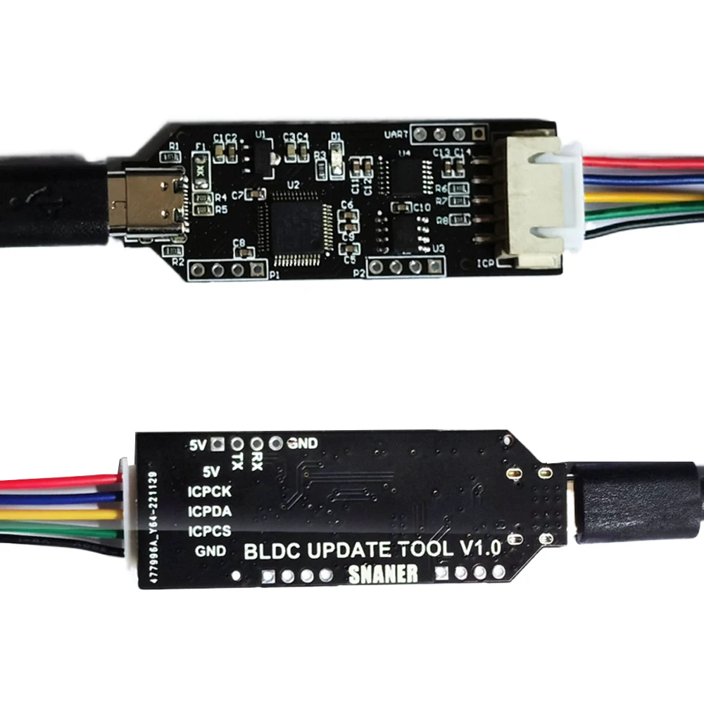 Emulator 5V 0.5A Programming Device BLDC Update Tool V1.0 Debug Device for SNR Series Single-Chip Microcomputer