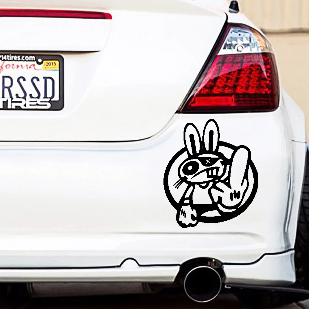 Rogue Bunny Despise Cartoon Vinyl Waterproof Car Sticker Accessories that Can Be Attached  Doors Side Skirts Windows