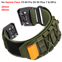 22mm 26mm Nylon Loop Strap for Garmin Fenix 8 7X 6X Pro 5X 5X Plus 7 6/6Pro SmartBand Bracelet for Garmin Watch Band Accessories