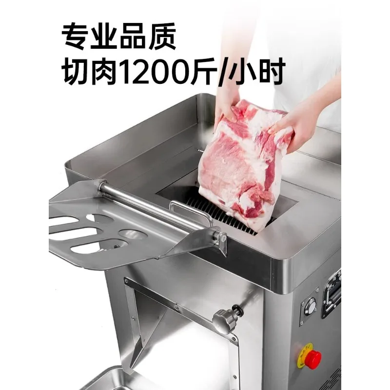 Electric Meat Slicer Automatic Vegetable Cutter Machine for Home Kitchen Commercial Use
