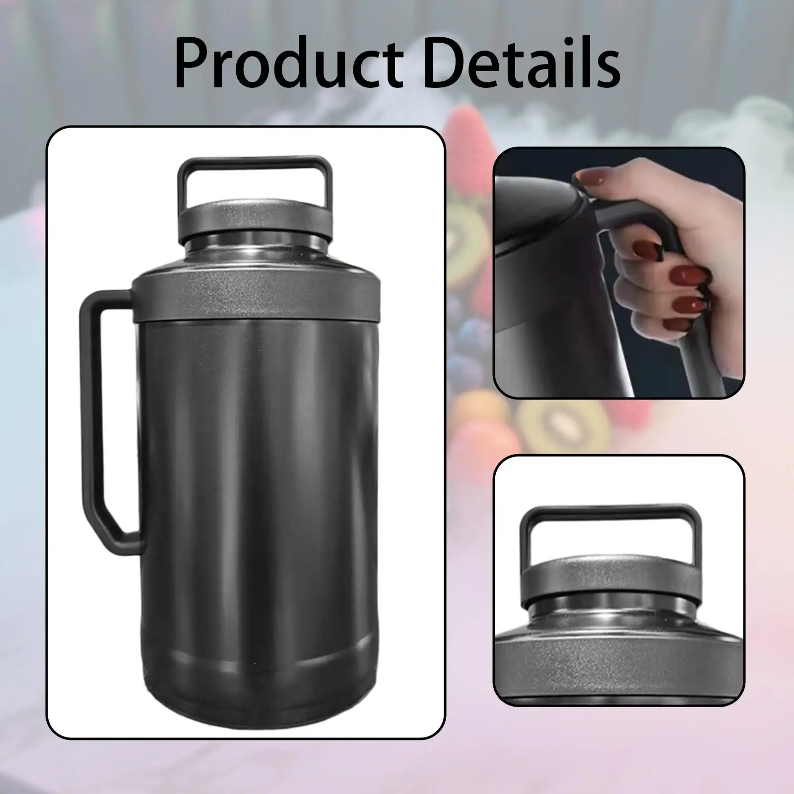Insulated Dry Ice Storage Pot Multipurpose Stainless Steel 4L Capacity Bucket for Outdoor Events Seafood Cocktail Making