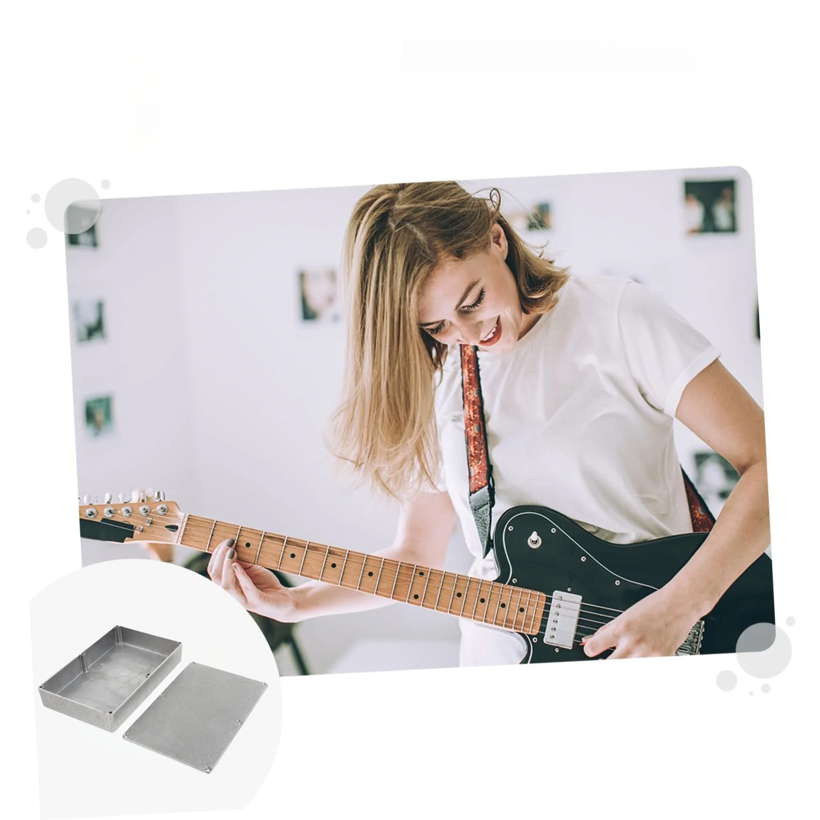 Miwayer 1590DD 188 × 119 × 37.5 مم تأثيرات الجيتار صندوق ألومنيوم/تصميم دييكاست الضميمة/لبديل دواسات الجيتار