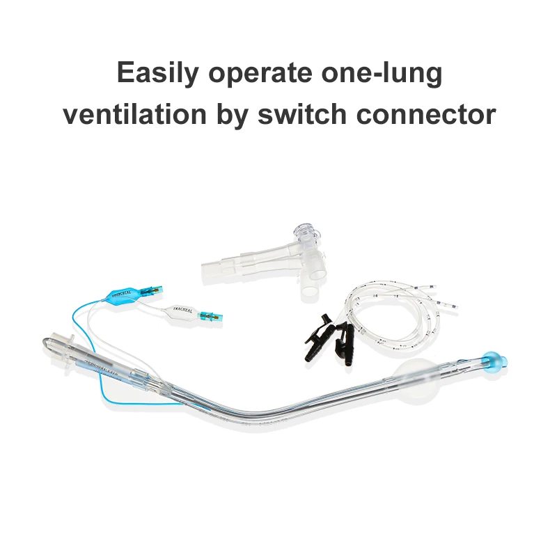 Canack Double Lumen Endobronchial Tube PVC Hiigh-Quality Smooth Endobronchial Tube Left / Right Tubes