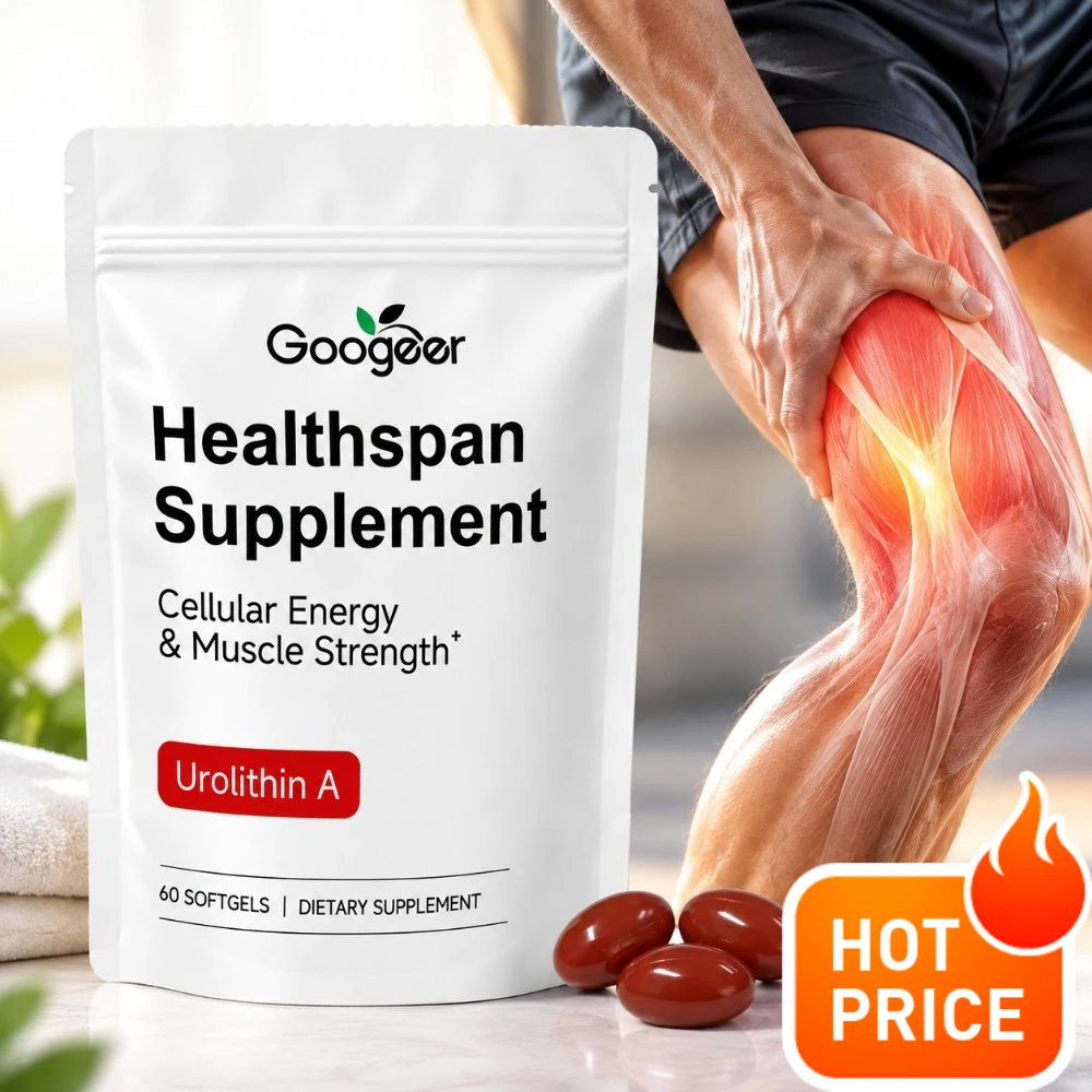 Healthspan Softgels with Urolithin A Enhance Cellular Energy & Muscle Strength Optimize Exercise Endurance Anti-aging 60 Count