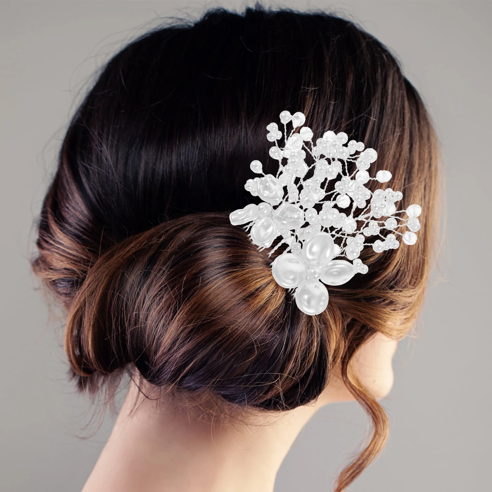 

Silver Wedding Wedding Hair Accessories For Brides Accessories Rhinestone Crystal Brides Bridal Side Comb Hair Tools Elegant
