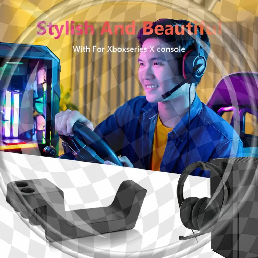Stand Table Holder Monitor Desk Earphone Mounted Hook Headphone Storage Rack Headset Earphone Display for Xbox Series X