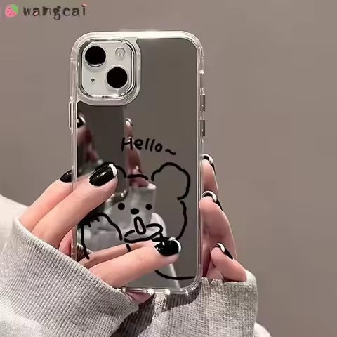 For Samsung Galaxy S24 S23 S22 S21 Plus Note 20 Ultra S20 FE F55 F14 C55 M55 M34 M32 M22 M14 A21S Phone Case Milk Tea Bear Cover