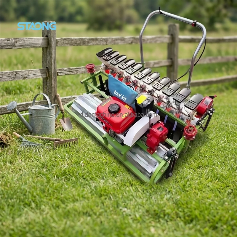 Automatic  Self-Propelled Rice Seeder Machine | 6-Row Planting with Fertilizer Applicator Farm Use High Productivity