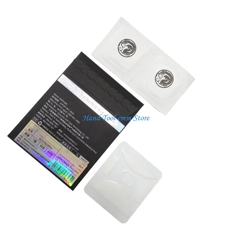 H37F 1Set Esportstiger Ice Mouse Feet Stickers Pad Mouse Skates Gildes for Incott G23 Mouse Glides PTFE Feet