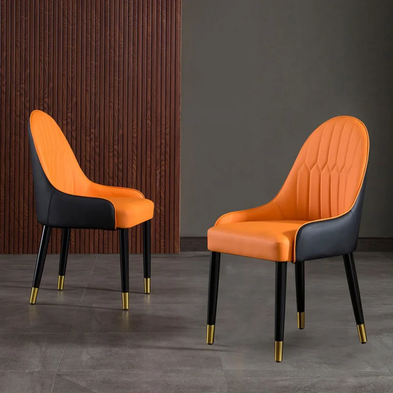 Light luxury minimalist restaurant household chair cafe practical back chair modern simple
