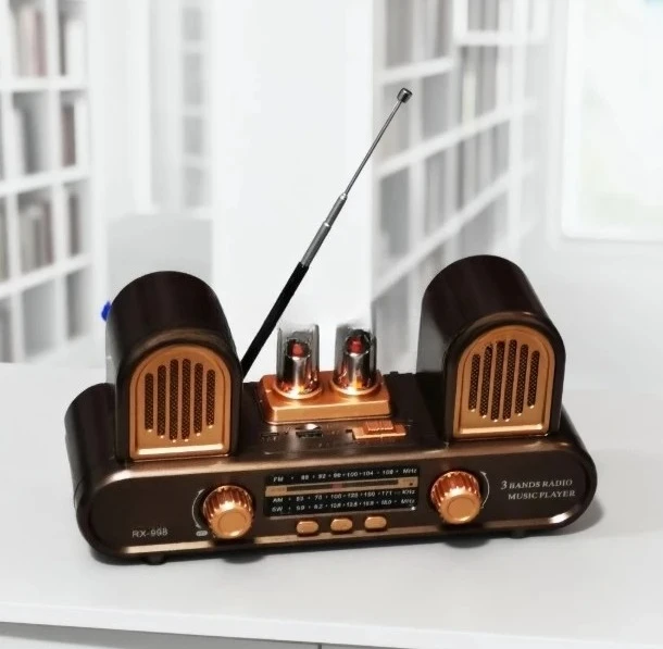 Stereo two-channel radio FM medium wave short wave bluetooth speaker card stereo