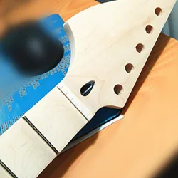 22 Frets Big Reverse Headstock Maple Electric Guitar Neck Maple Scallop Fretboard No Paint Guitar Accessories Parts