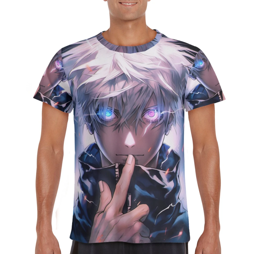 Jujutsu Kaisen New Summer  Round Neck Short Sleeved T-shirt for Men's Short Sleeved Top