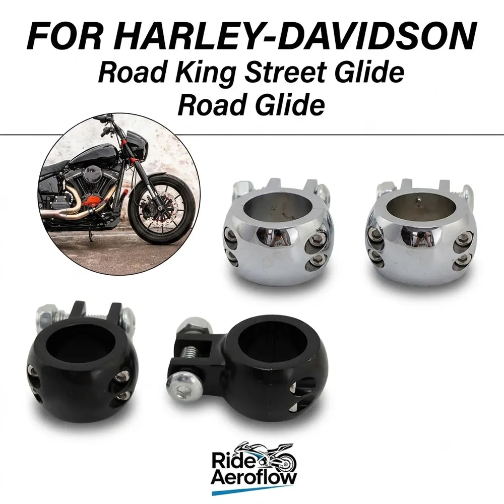 Motorcycle Mount Clamp Brackets 32mm Universal For Harley Engine Crash Bar Highway FootPeg CNC Aluminum