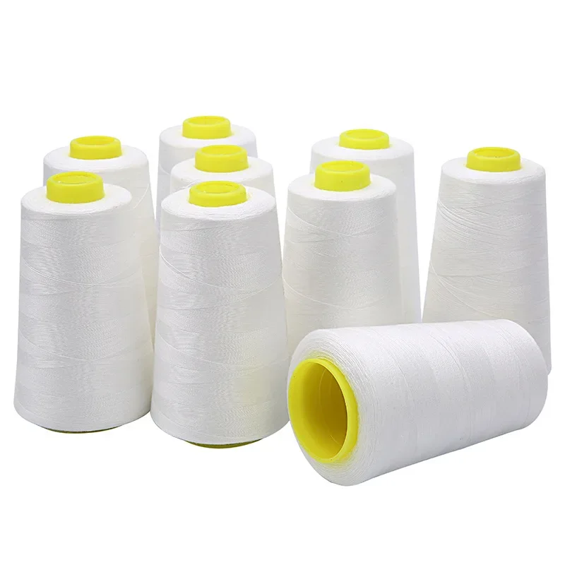 Schwarz/Weiß 402 Polyester-Nähgarn 40S/2 3000 Yards Pagode Universal-Nähmaschinengarn für Heimschneiderei und Basteln – Detail 7