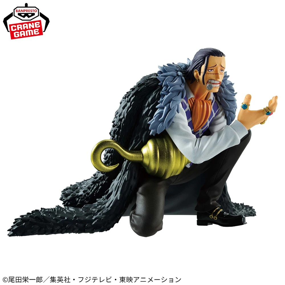 W magazynie Banpresto Battle Record Collection One Piece Sir Crocodile Oryginalna figurka anime Pvc Model Kolekcjonerskie zabawki 8Cm