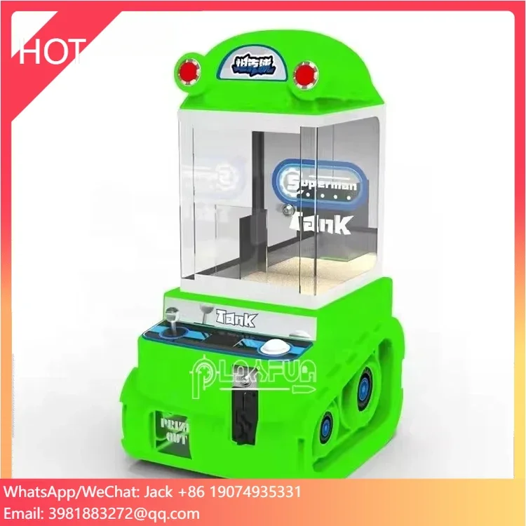 

Super Tank LED Lightful 8 Cm 3 Intch Toy Candy Catcher Grabber Mini Gantry Bartop Claw Crane Arcade Game Machine