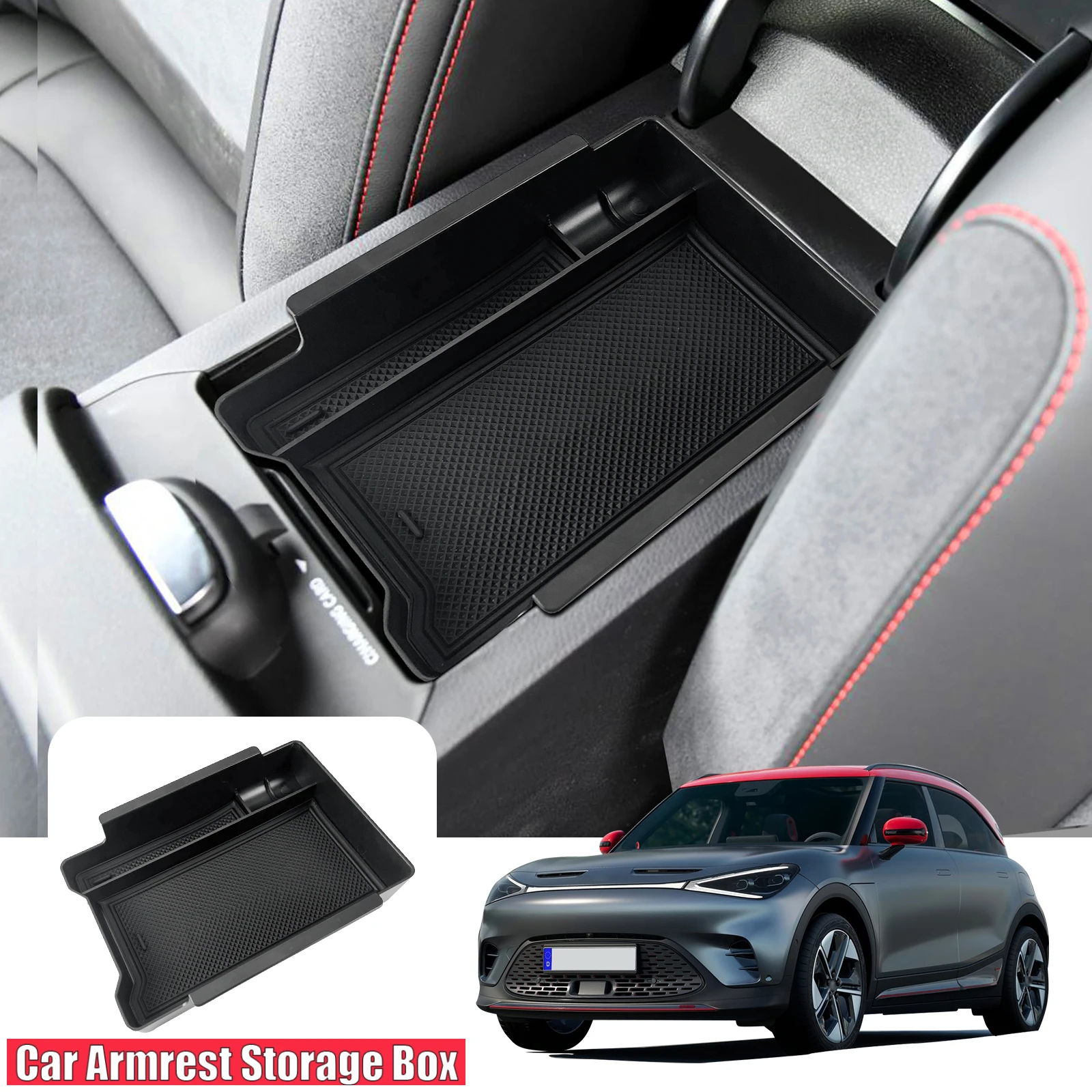 

Car Armrest Storage Box for Mercedes Benz Smart 1 2023 2024 2025 Central Control Container Auto Smart 1 Accessories 2025