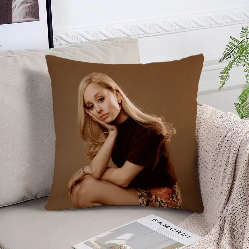 A-Ariana Grande Fan Gifts Cover for Pillow Cases Decorative Home Decor Pillowcases for Pillows 45x45 Cushions Covers Pillowcase