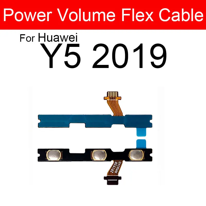 On Off Volume Power Flex Cable For Huawei Y9 Y7 Y6 Pro Y5 Prime 2020 2019 2018 2017 Y6p Y7p Y8p Y8s Y9s Buttons Flex Repair Part