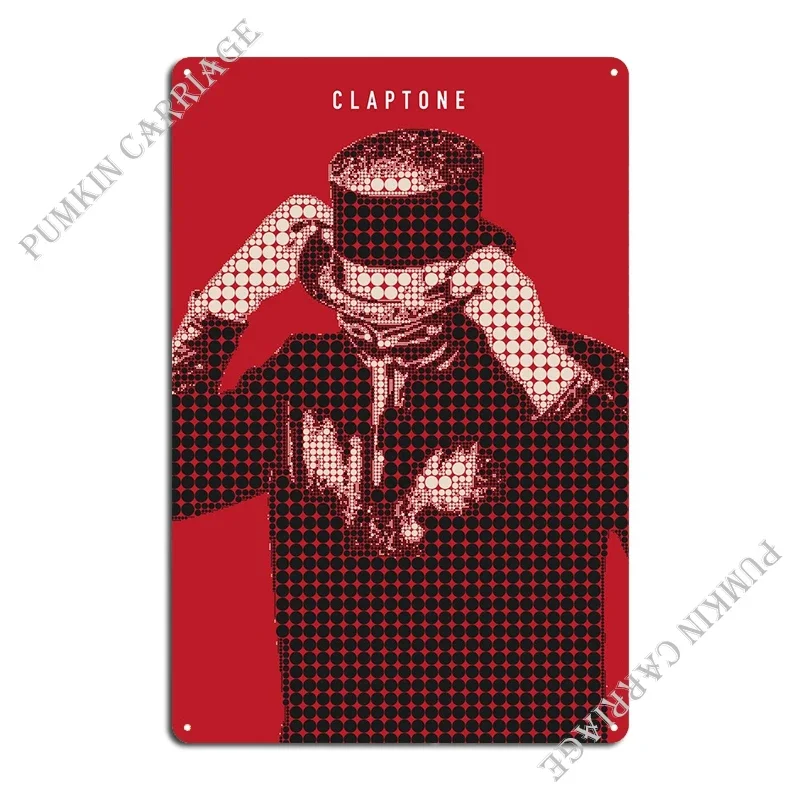 Claptone Metal Sign Rusty Wall Cave Living Room Wall Cave Tin Sign Poster