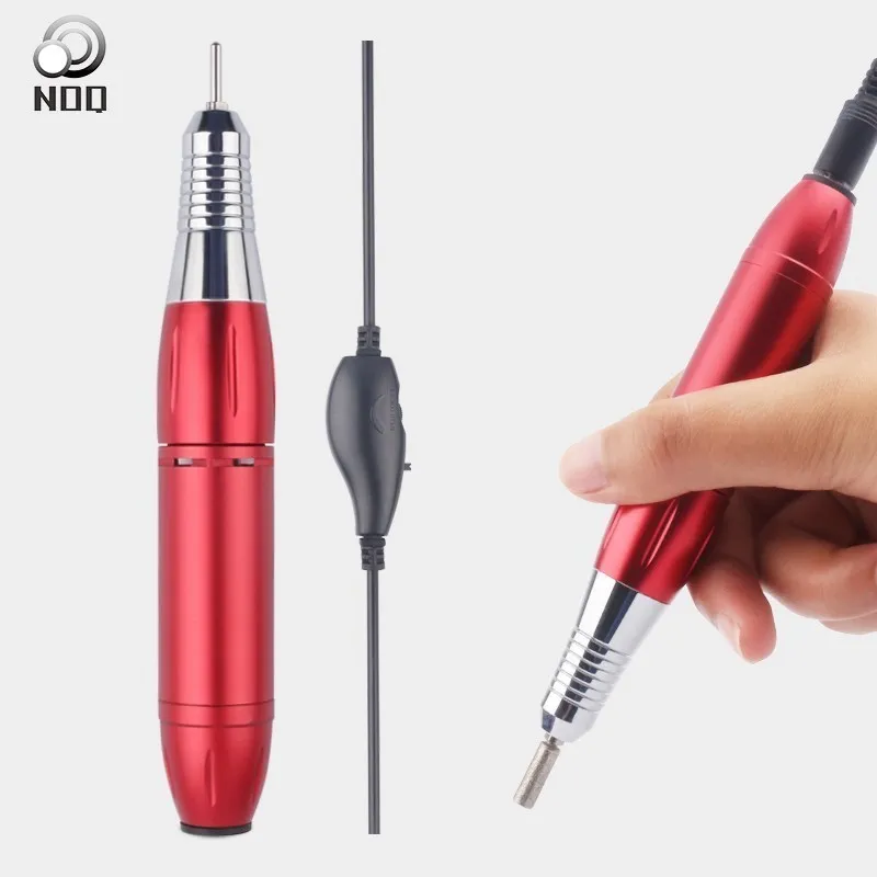 

NOQ Nail Drill Polishing Pen Manichine 25000Rpm For Manicure Pedicure Tools 6 Pcs Polish Head Sets Nail File Nail Art Tools