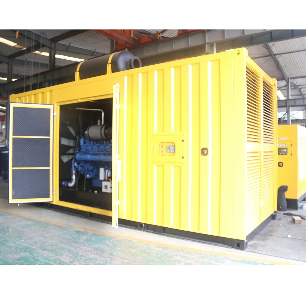 Diesel Generator 1000kw low fuel consumption Electric Generator Price with remote start automatic container genset 1000kva