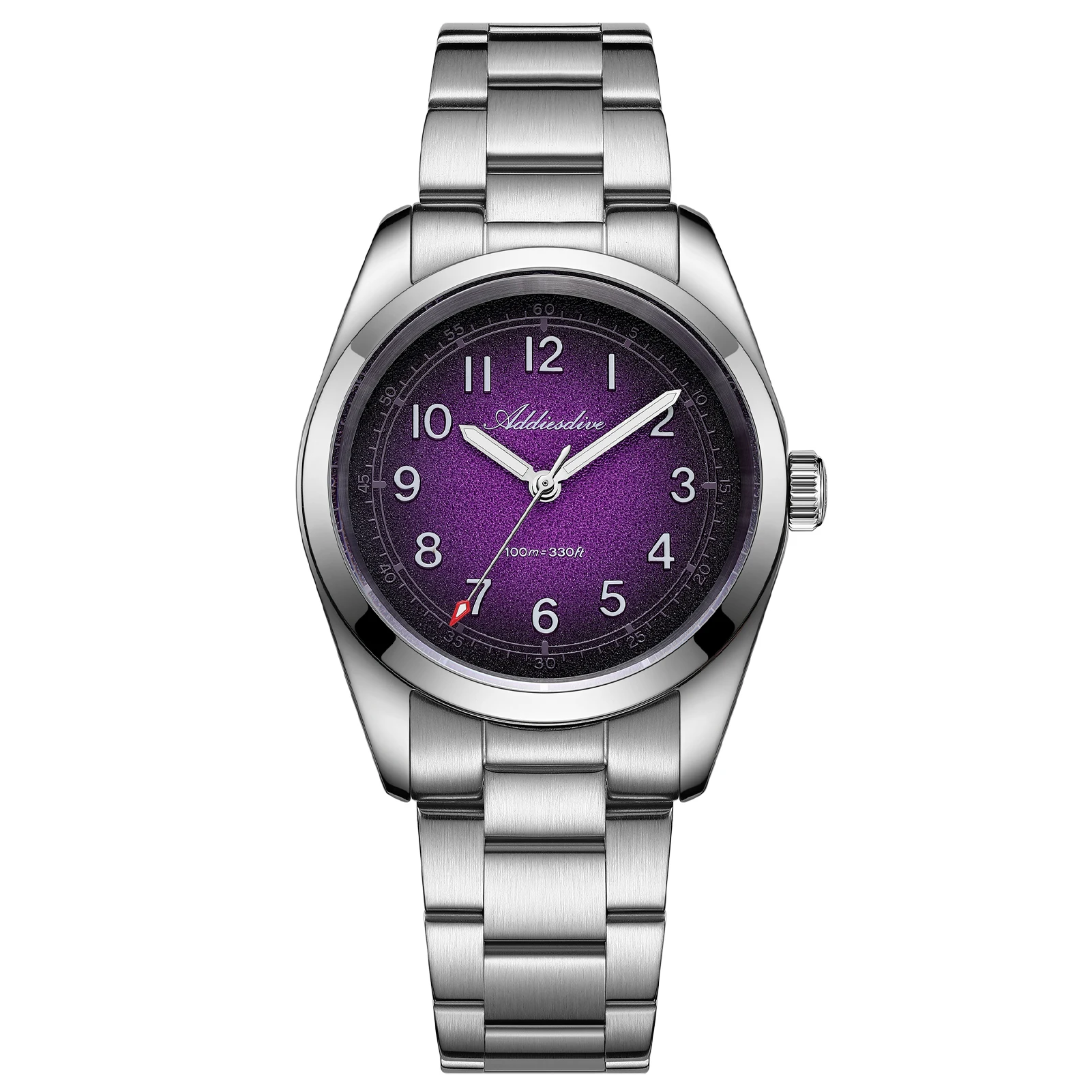 ADDIESDIVE 2026 Neue Luxus-Herren-Quarzuhr 100M Wasserdicht Saphirglas Super Leuchtend Edelstahl Business-Armbanduhren