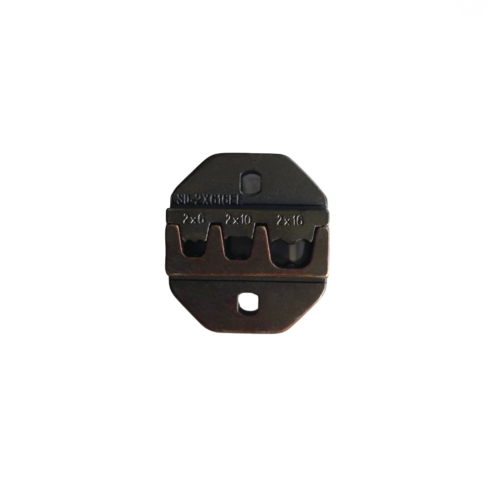 Crimping tool die set for double twin cable ferrules terminals A2X616EF crimp jaws 2*6-16mm2