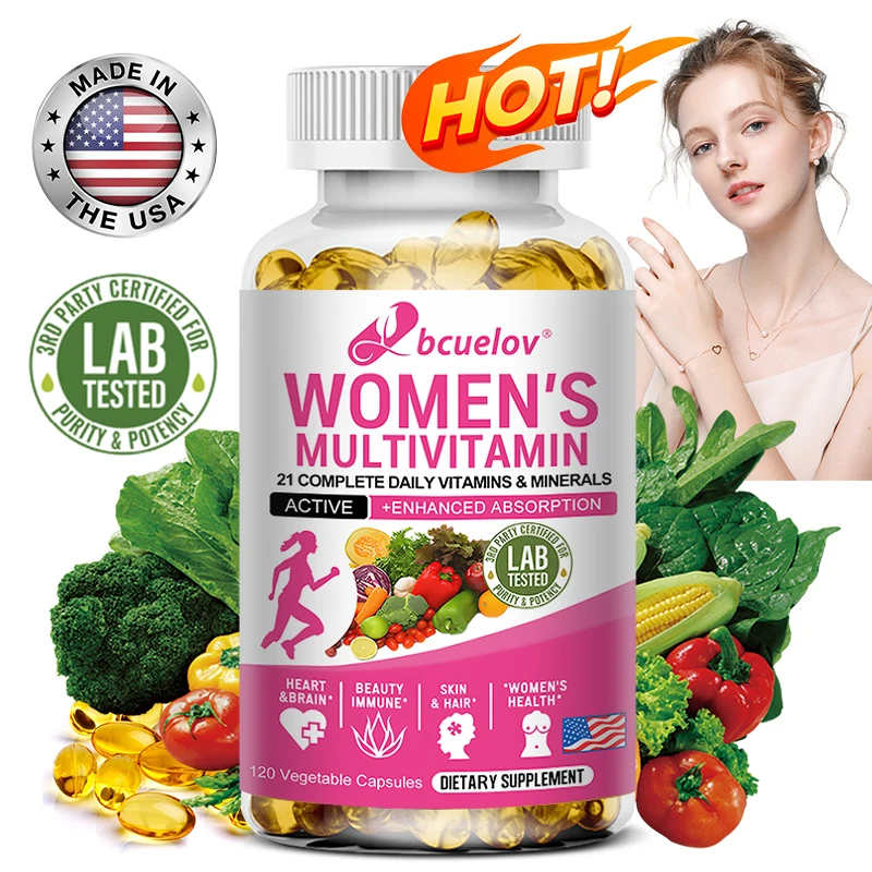 Multivitamin - Aids Nutrient Absorption, Heart Health Supports Strong Nails, Shiny Hair and Healthy Skin Dietary Supplement