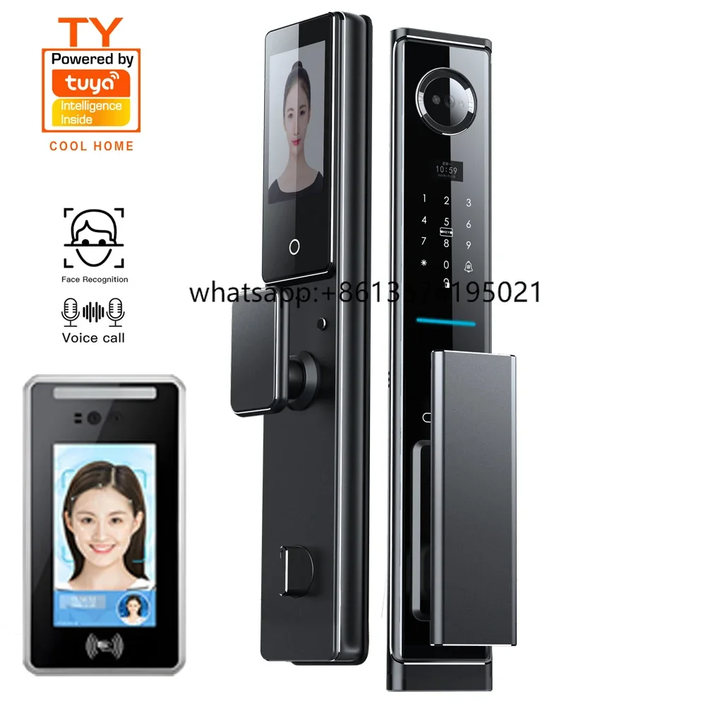 

Tuya Smart Door Factory Directly Face Recognition Smart Door Lock Fingerprint Door Lock for Home Hotel Apartments Office
