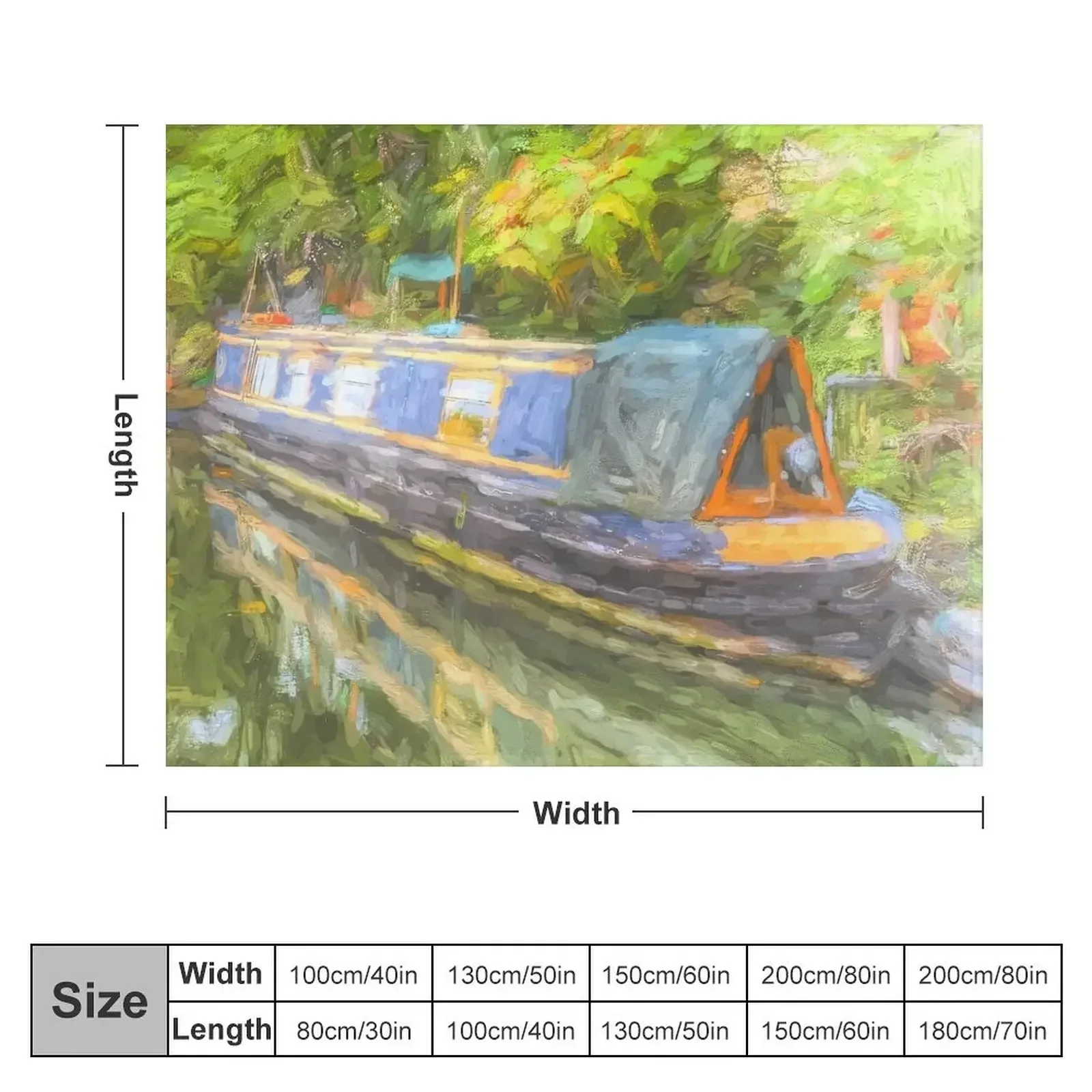 Narrow Boat Life Art Throw Blanket Summer Beddings for sofa Sofa Loose Blankets