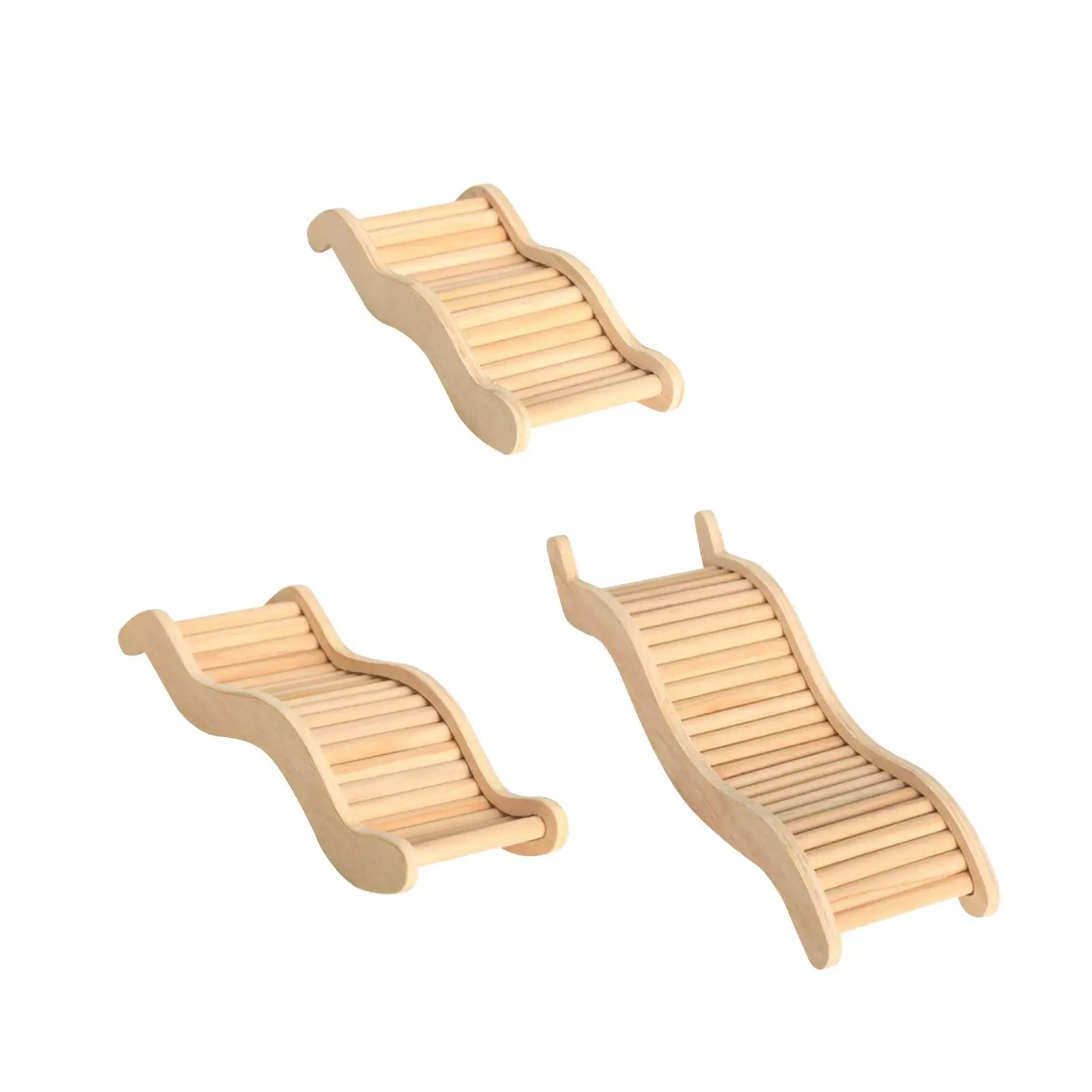 Hamster Climbing Ladder Wooden Bridge Bendable Funny Chewing Playing Portable Pet Toys Bendy Bridge Gerbil Rats Mice Reptiles