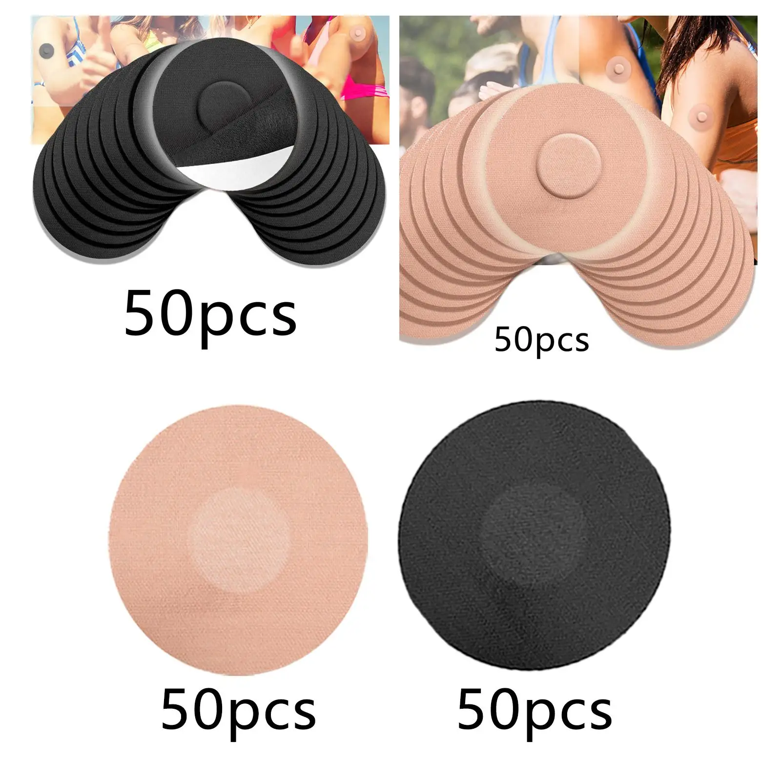 غطاء مستشعر ذاتي التصحيح مقاوم للماء ، رقع CGM ، وسادة ملصقات ، 50 *