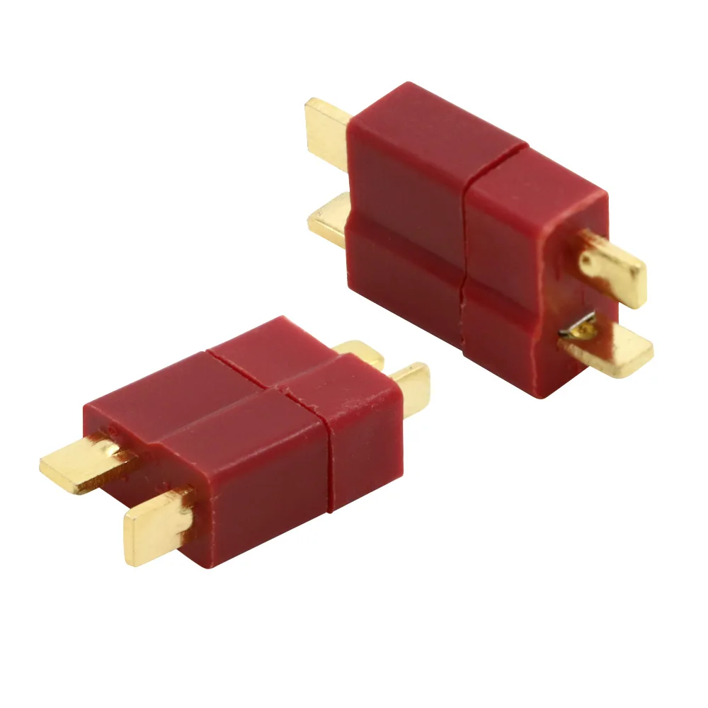 100 stks/partij T-Plug Deans Connectors Set voor RC LiPo Batterij Helikopter Mannelijke en Vrouwelijke Terminals, Assortiment Kit