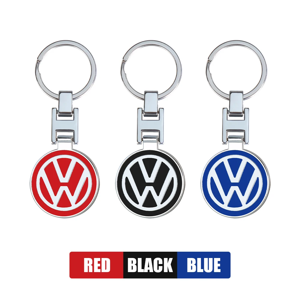 1Pcs Car Logo Keychain Metal Keyring Key Accessories For Volkswagen VW POLO Tiguan Passat Golf EOS Scirocco Jetta MK8 Octavia