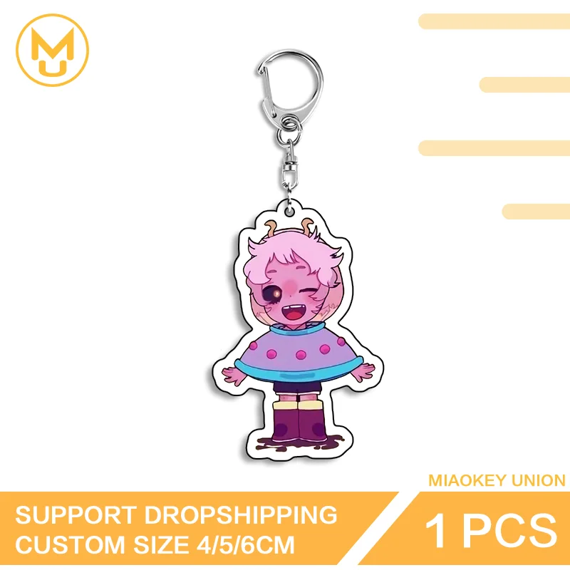 Anime Character Charming Double Sided Acrylic Keyring Hot Selling Adorable Creative Simulated Fashion Simple Daily Accessory