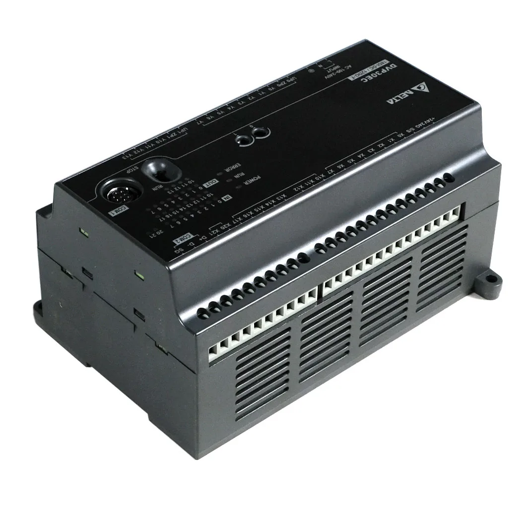 دلتا الأصلي DVP30EC00R3 PLC EC3 سلسلة وحدة تحكم قابلة للبرمجة 100-240VAC 18DI 12DO إخراج التتابع في صندوق
