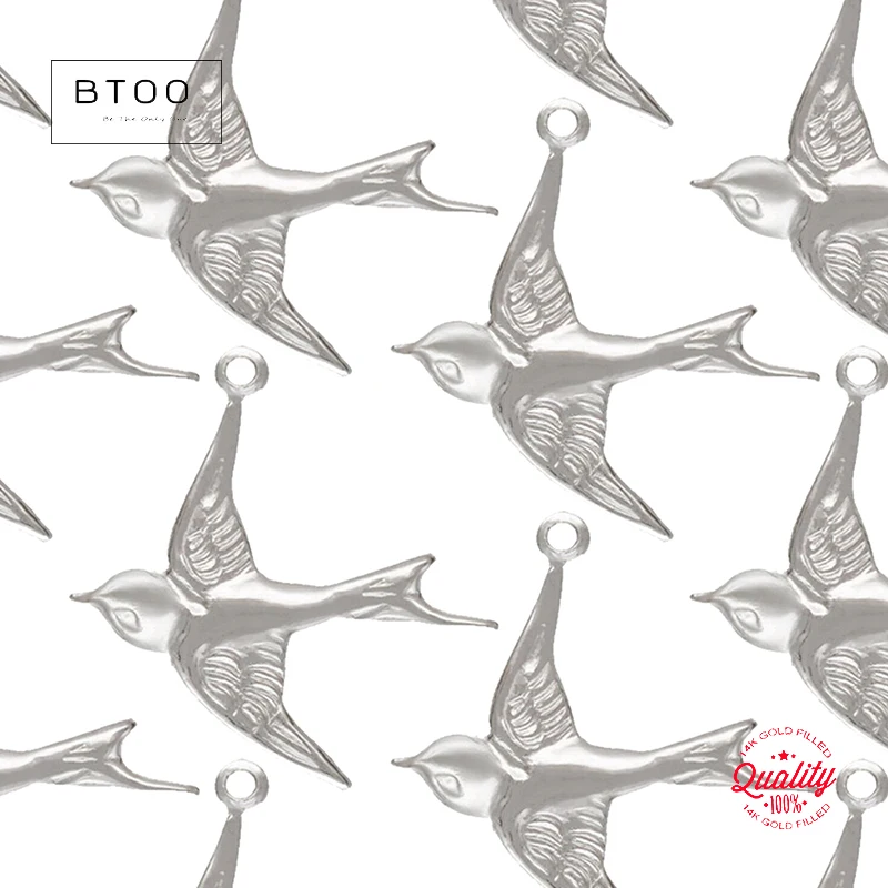 

Очарование в виде птицы из стерлингового серебра 925 пробы, счастливая летающая бесплатная птица, счастливый воробь, изготовление своими руками, очаровательные серьги, браслет, ожерелье, аксессуары