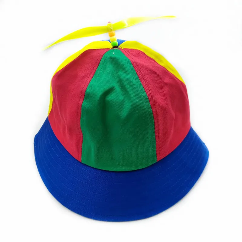 20 Farben Lustiger Propeller Regenbogen-Hubschrauber-Baseballkappe Größe S&L Unisex Kinder Teenager Kleine Köpfe Zylinder für Männer Frauen – Detail 22