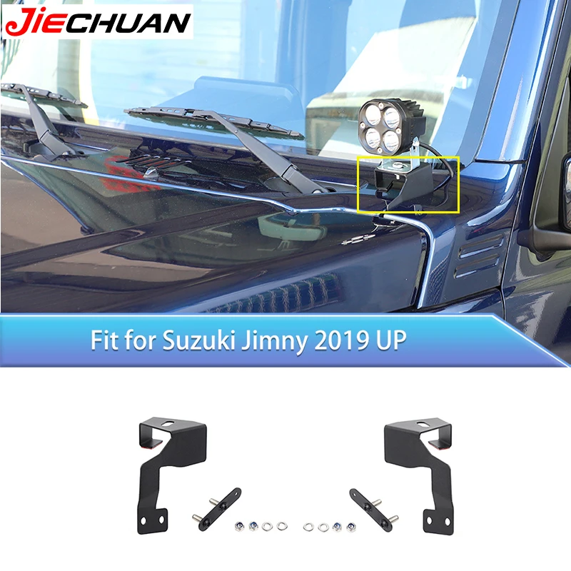 A-pillar Light Bracket Mount For Suzuki Jimny 2019 Up Car Metal Exterior Accessories