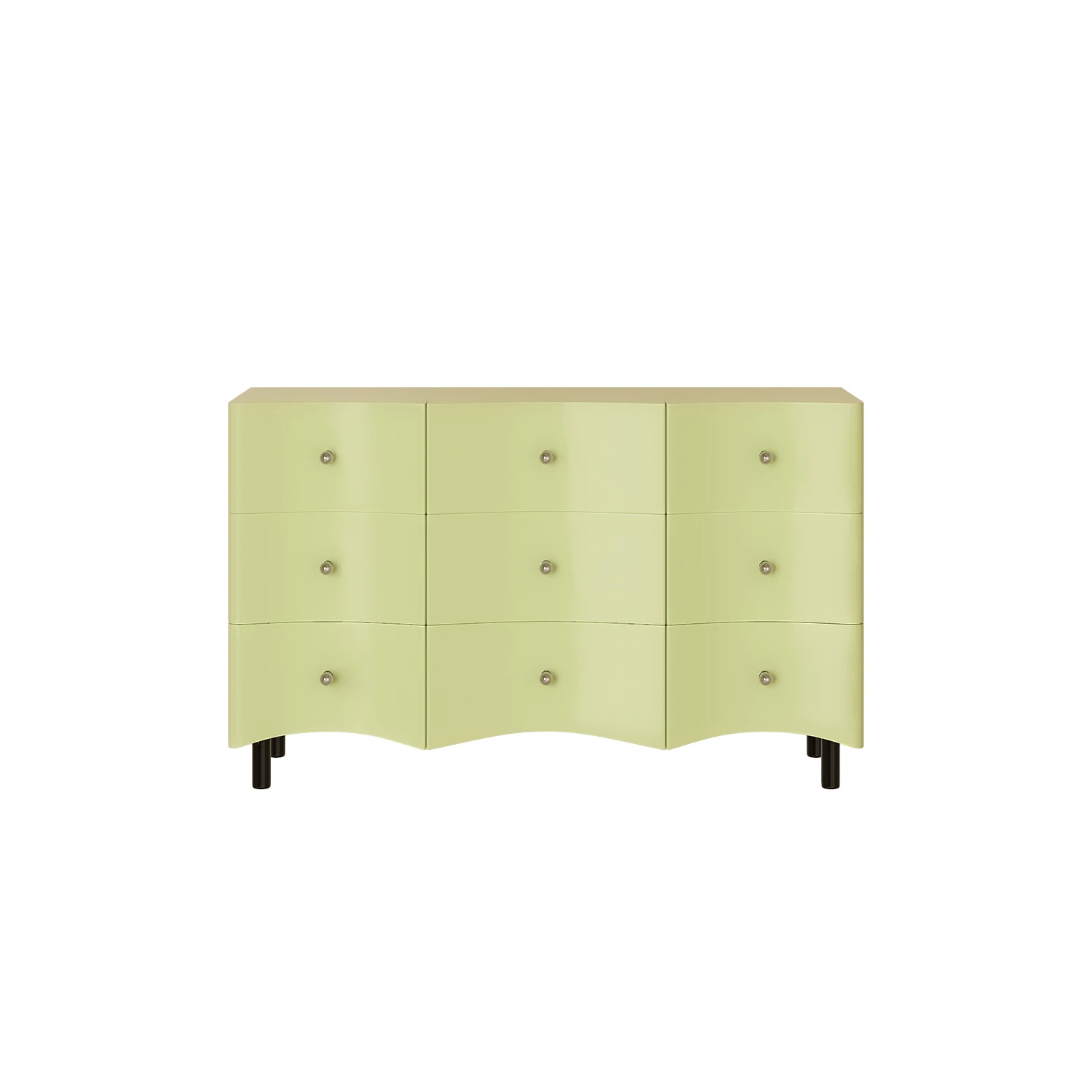 Ripple Matcha Simple and Luxury Bedroom Nine Dou Storage Cabinet